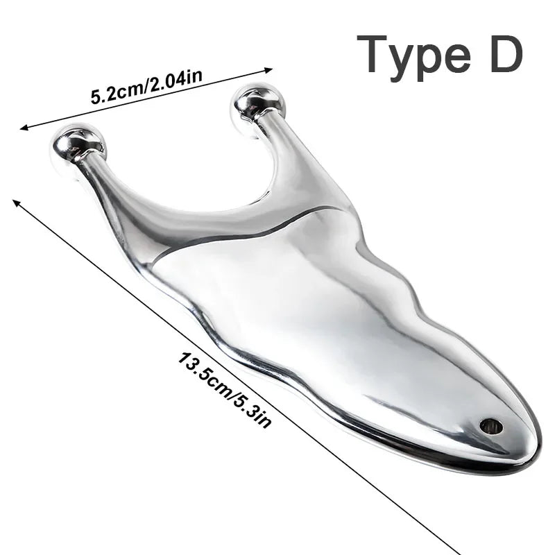 1Pcs Guasha Massage Tool,Grade Stainless Steel Scraping Tool for Soft Tissue Scraping,Upgrade Massage Tool,Used for Back,Legs