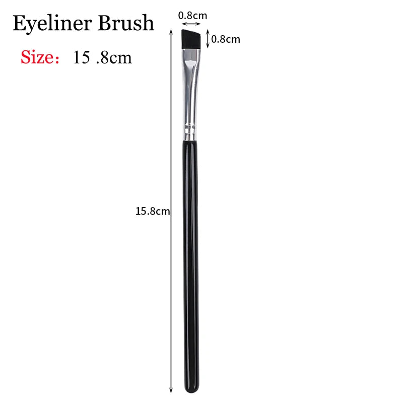Professional Eyebrow Eyeliner Brushes Soft Angled Blade Thin Flat Contouring Brow Eye Liner Makeup Brush Women Eyes Makeup Tools