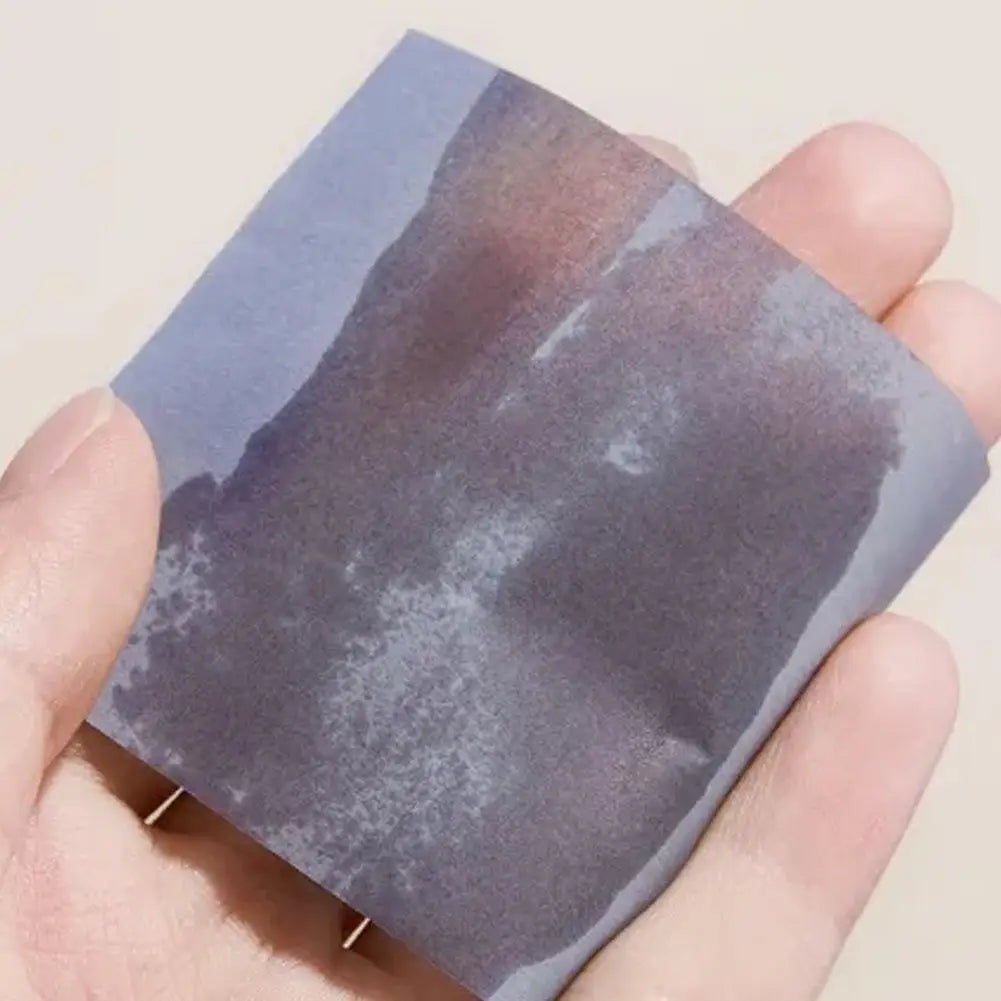 100PCS Face Oil Blotting Papers with Mirror&Makeup Puff Refreshing Portable Oil Control Tool Kits Facial Oil Absorbing Sheets