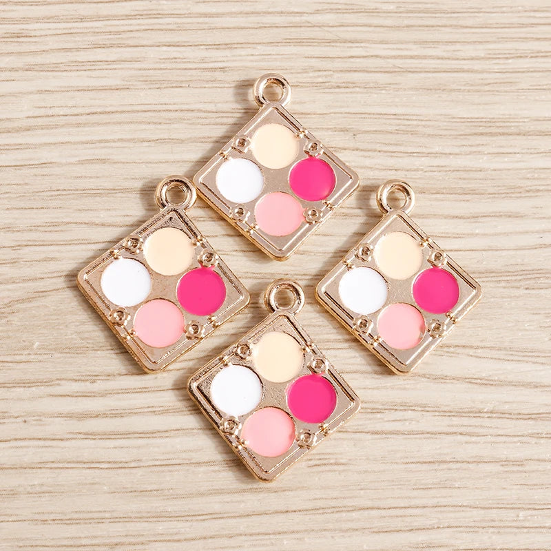 10pcs Mix Cute Enamel Women Lips Lipstick Charms Pendants for Jewelry Making Earrings Necklace Bracelets DIY Crafts Supplies