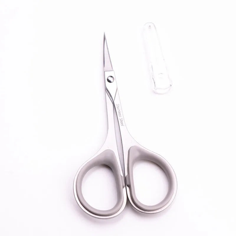 Eyebrow Scissors Stainless Steel Nail Tool Sharp Tip Multifunctional Nose Facial Hair Trimmer Makeup Beauty Tools