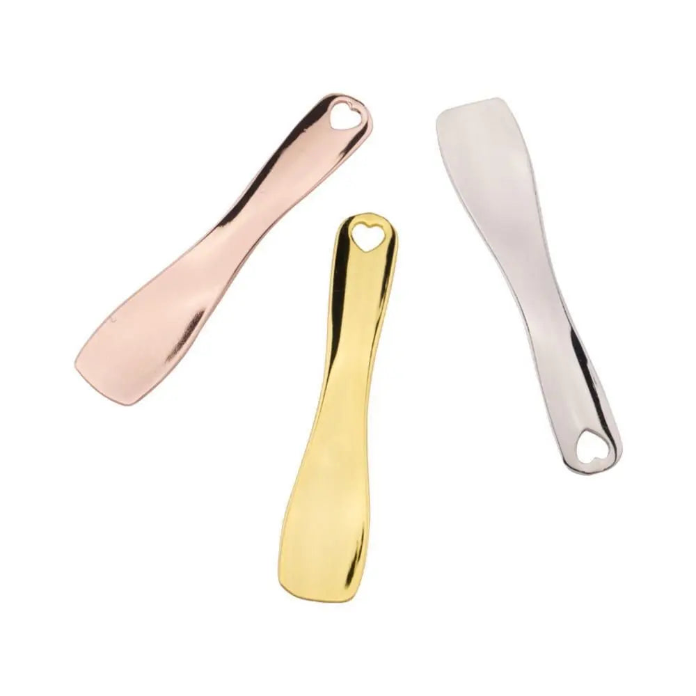 Metal Face Cosmetic Spatula Makeup Tools Cosmetic Dispensing Spoon Cosmetic Spoons Beauty Tools Makeup Mask Cream Spoon