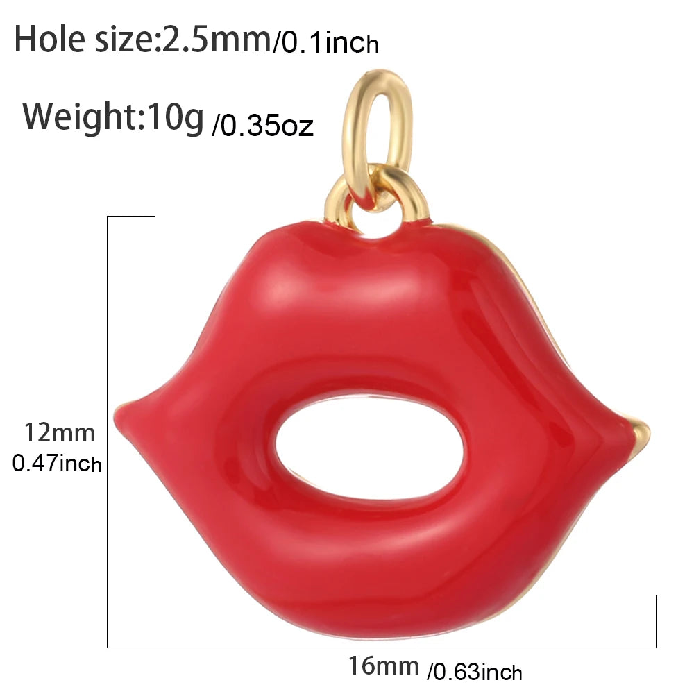 Cute  Heart  Charms for Jewelry Making Supplies Gold Color Tarot Card Charm Dijes Diy Woman Earrings Necklace Braclet Pendant
