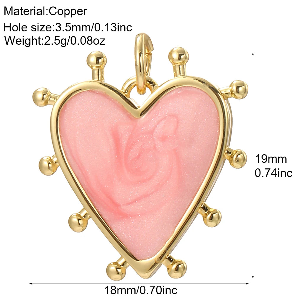 Cute Love Hearts Starfish Charms Gold Color Animals Turtle Flower Jewelry Dijes Diy Earring Necklace Bracelet Keychain Sea Charm