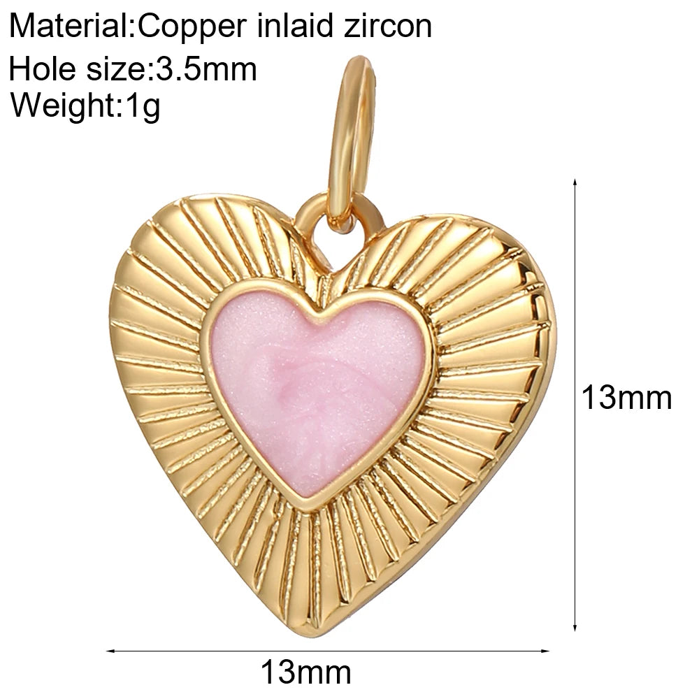 Cute Love Hearts Starfish Charms Gold Color Animals Turtle Flower Jewelry Dijes Diy Earring Necklace Bracelet Keychain Sea Charm