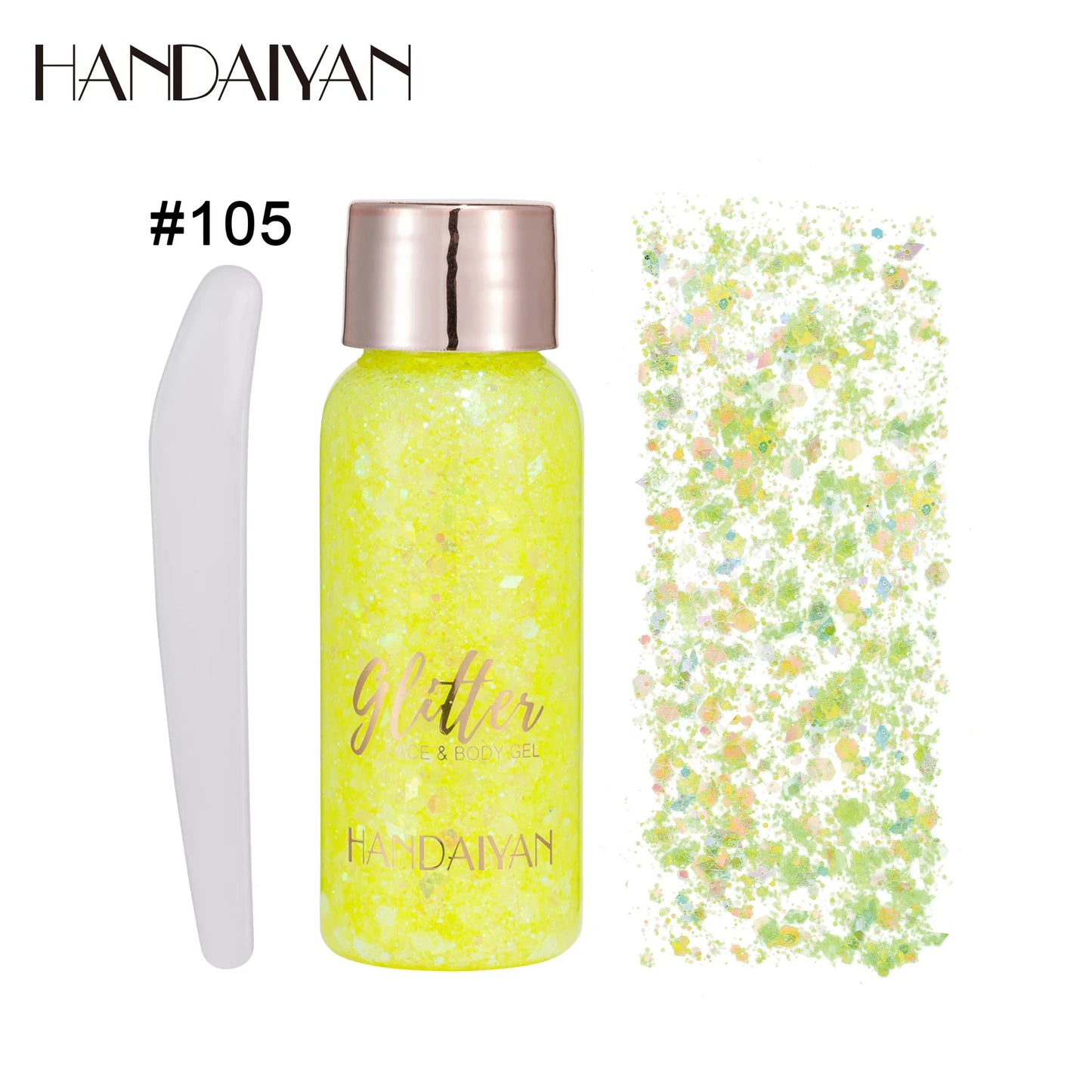 Handaiyan Eye Glitter Nail Hair Body Face Stickers Gel Art Loose Sequins Cream Diamond Jewels Rhinestones Makeup Party Festival