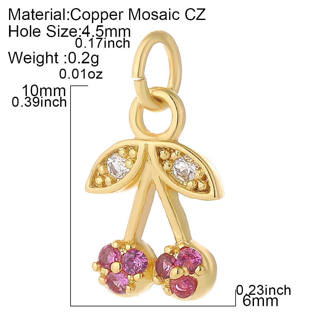 Cute  Heart  Charms for Jewelry Making Supplies Gold Color Tarot Card Charm Dijes Diy Woman Earrings Necklace Braclet Pendant