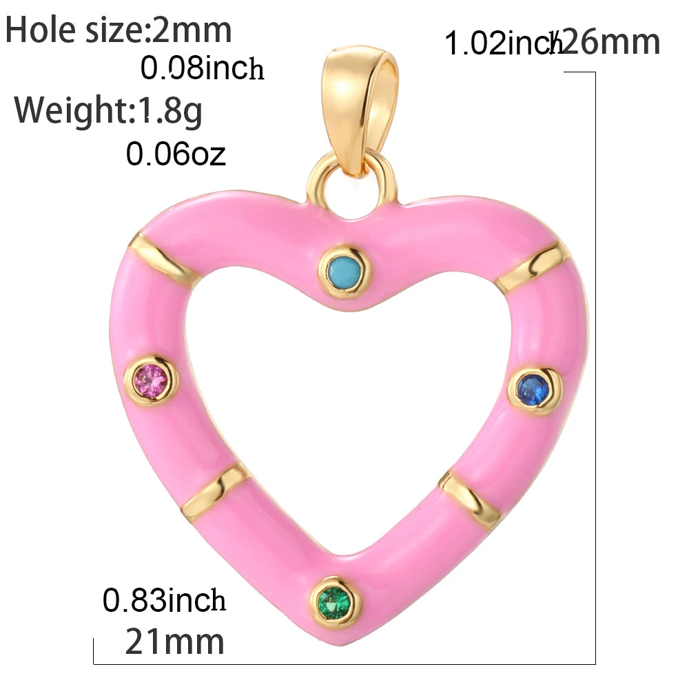 Cute Love Hearts Starfish Charms Gold Color Animals Turtle Flower Jewelry Dijes Diy Earring Necklace Bracelet Keychain Sea Charm