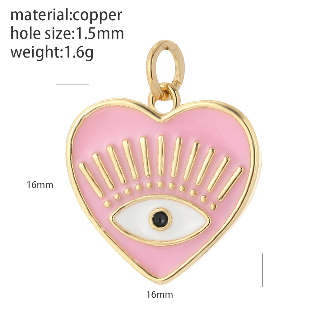 Cute Love Hearts Starfish Charms Gold Color Animals Turtle Flower Jewelry Dijes Diy Earring Necklace Bracelet Keychain Sea Charm