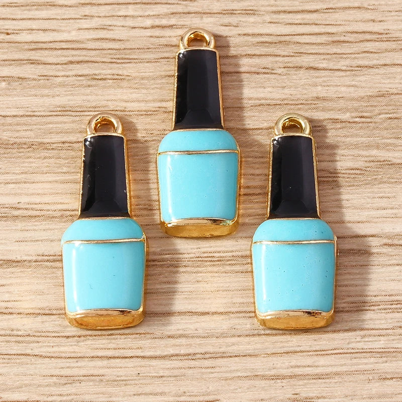 10pcs Mix Cute Enamel Women Lips Lipstick Charms Pendants for Jewelry Making Earrings Necklace Bracelets DIY Crafts Supplies