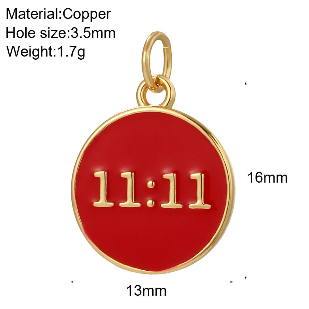 Cute  Heart  Charms for Jewelry Making Supplies Gold Color Tarot Card Charm Dijes Diy Woman Earrings Necklace Braclet Pendant