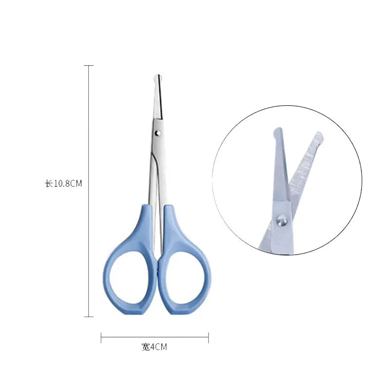 Eyebrow Scissors Stainless Steel Nail Tool Sharp Tip Multifunctional Nose Facial Hair Trimmer Makeup Beauty Tools