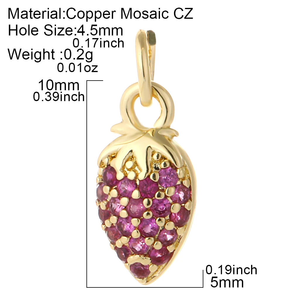 Cute  Heart  Charms for Jewelry Making Supplies Gold Color Tarot Card Charm Dijes Diy Woman Earrings Necklace Braclet Pendant