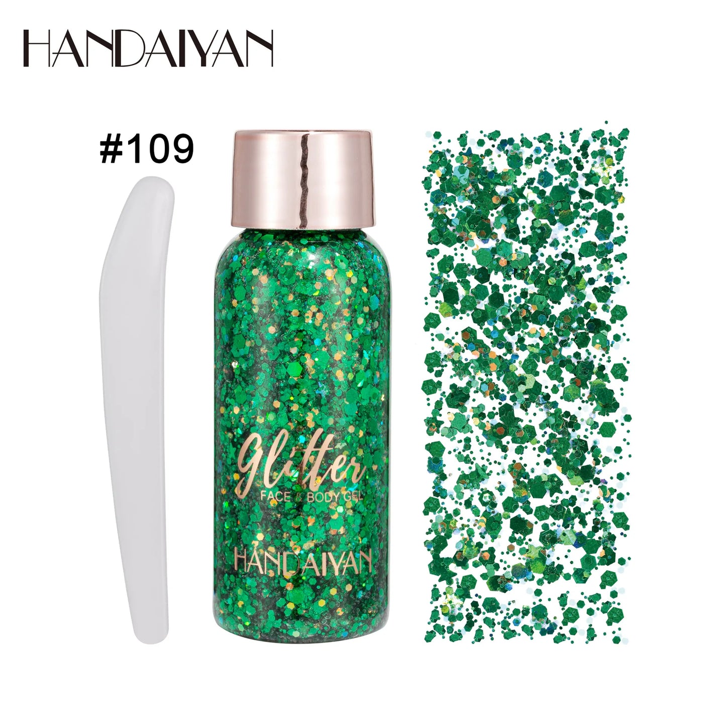 Handaiyan Eye Glitter Nail Hair Body Face Stickers Gel Art Loose Sequins Cream Diamond Jewels Rhinestones Makeup Party Festival